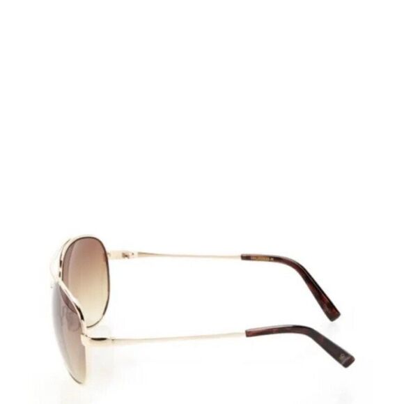 Jessica Simpson J106 GLD Aviator Sunglasses Gold Tone Brown Sunnies Shades - Picture 11 of 13